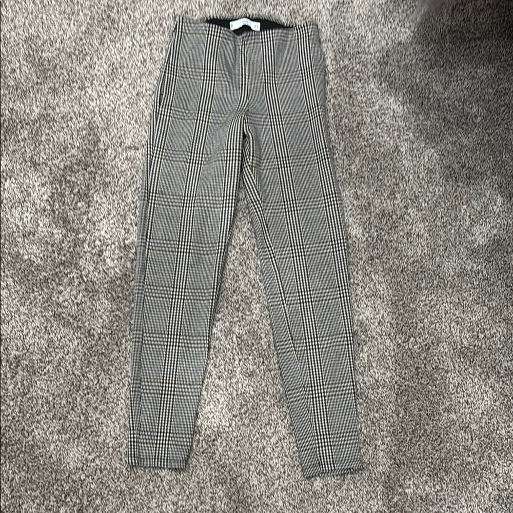 Gray Plaid Pants